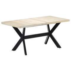 Table de dÃ®ner blanc 160cm bois