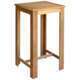Table haute mange debout bar bistrot bois d'acacia solide - 105cm