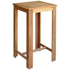 Table haute bar bois d'acacia solide 105cm