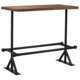 Table haute bar bois de récupération massif marron - 120cm