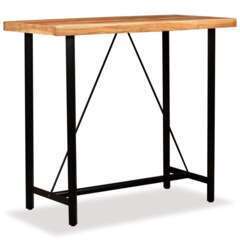 Table haute bar bois de sesham 120cm