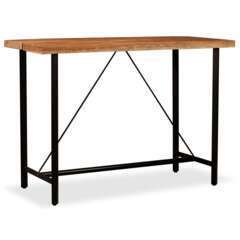 Table haute bar bois massif de sesham 150cm
