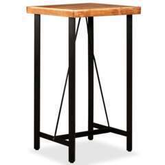 Table haute bar bois massif de sesham 107cm
