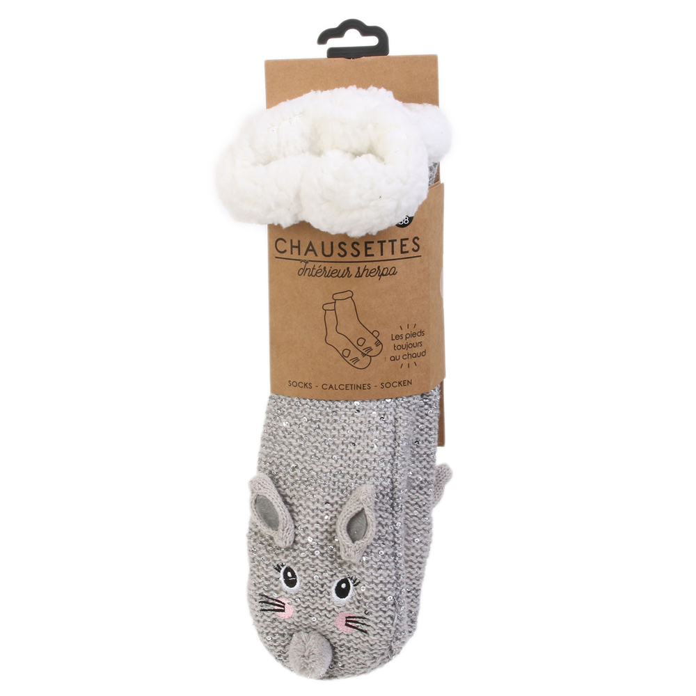 Chaussettes Sherpa animaux Sensly Truffaut