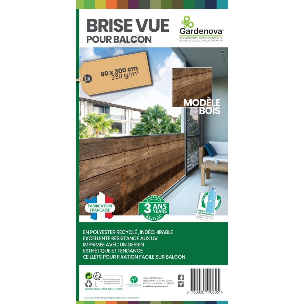 BRISE VUE IMPRIM BOIS H90XL300-(895903)