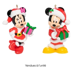 Suspension de Noël : Mickey et Minnie - H.10cm