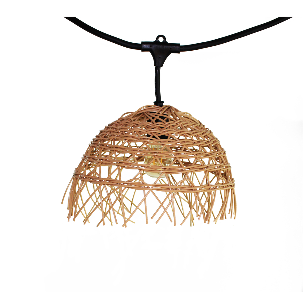 Guirlande Hawaii Light 6 m avec 10 abat-jour effet paille