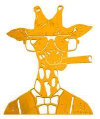 Tableau déco girafe 50x50cm