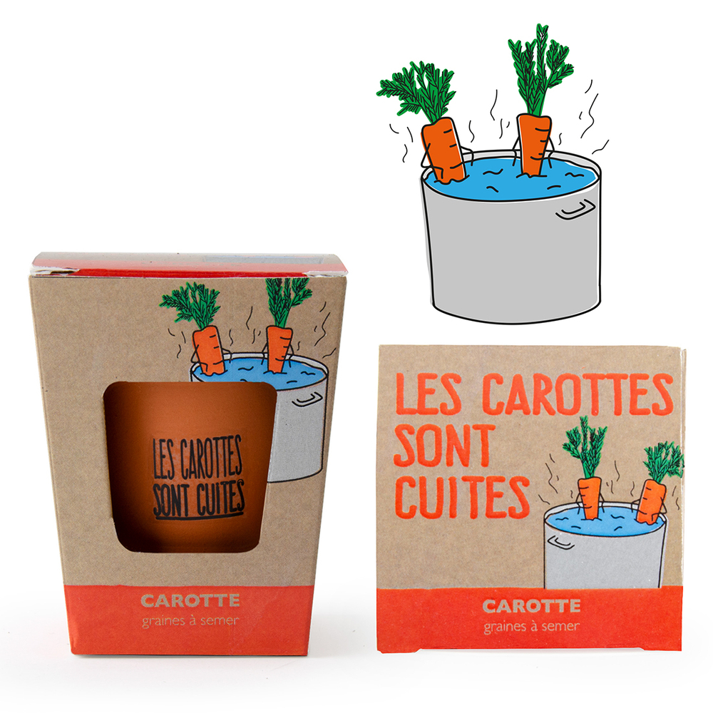 Kit messages LES CAROTTES SONT CUITES