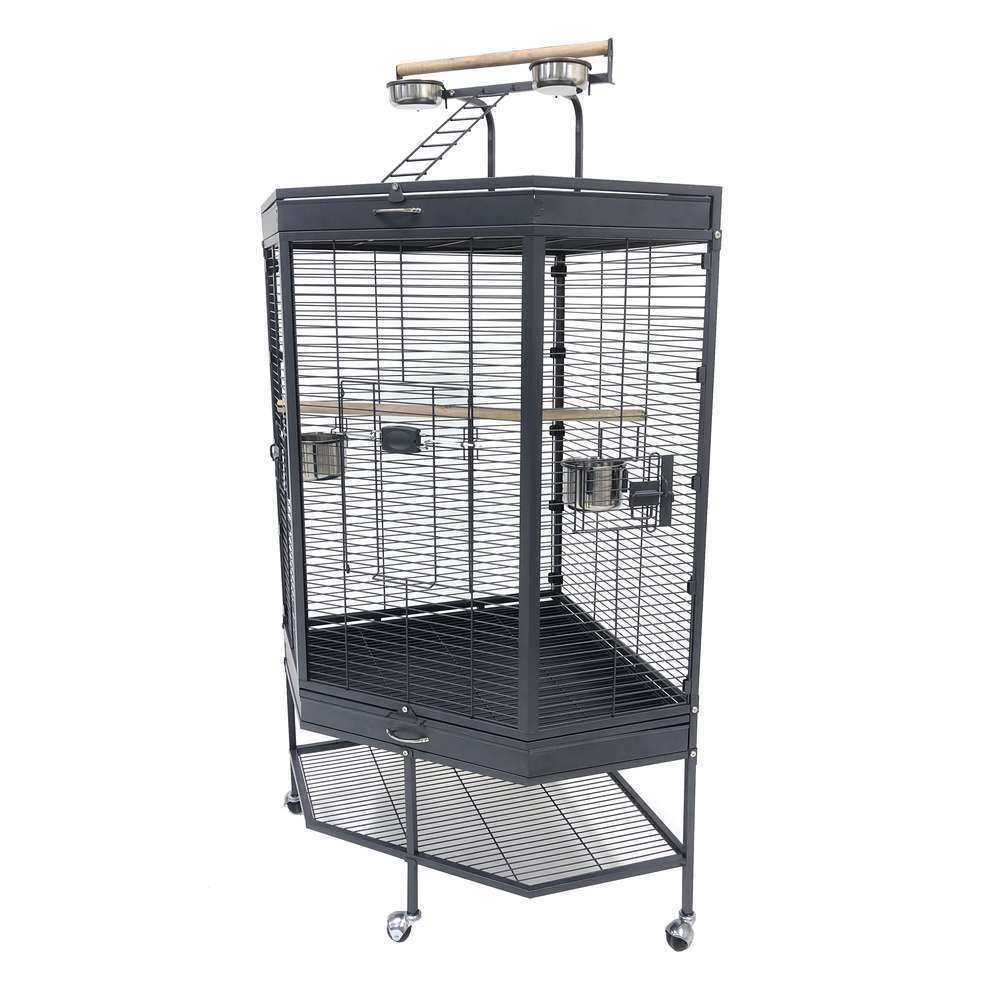 CAGE OISEAUX/PERROQ ANGLE-(906910)