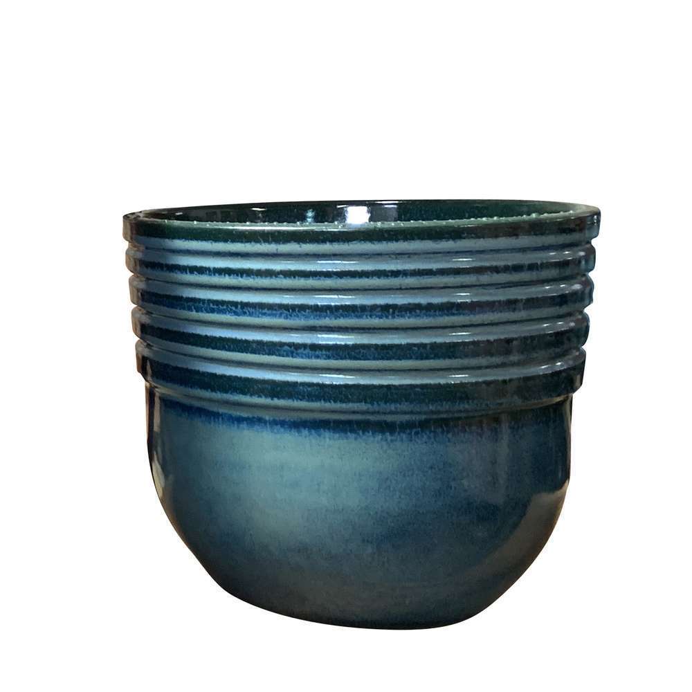 Pot Massaya Blue Wawe Ã21 cm