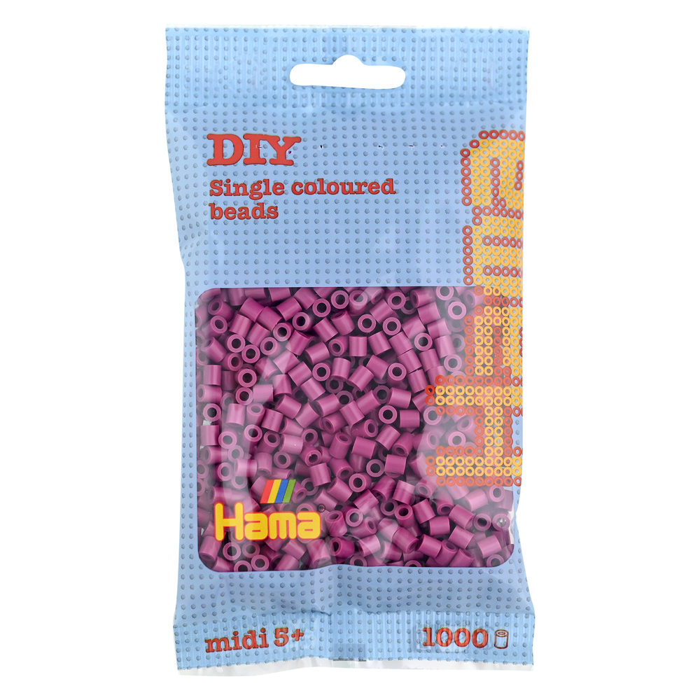 Jeu créatif-Midi sachet 1000 perles prune