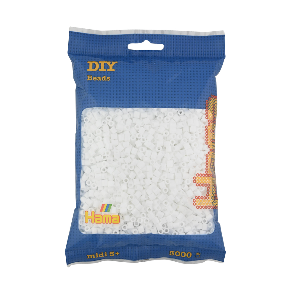 Jeu créatif-Midi Sachet 3000 perles Blanche