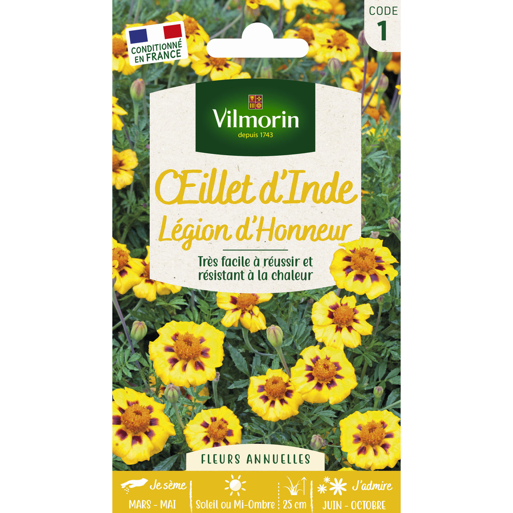 Œillet d'Inde Légion d'Honneur 1,5 g