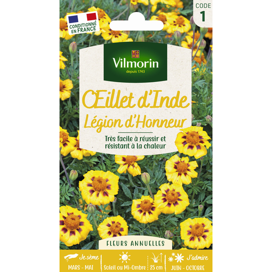 Œillet d'Inde Légion d'Honneur 1,5 g