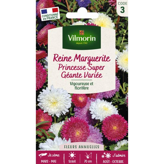 Reine-Marguerite Princesse Super Géante Variée 1,5 g