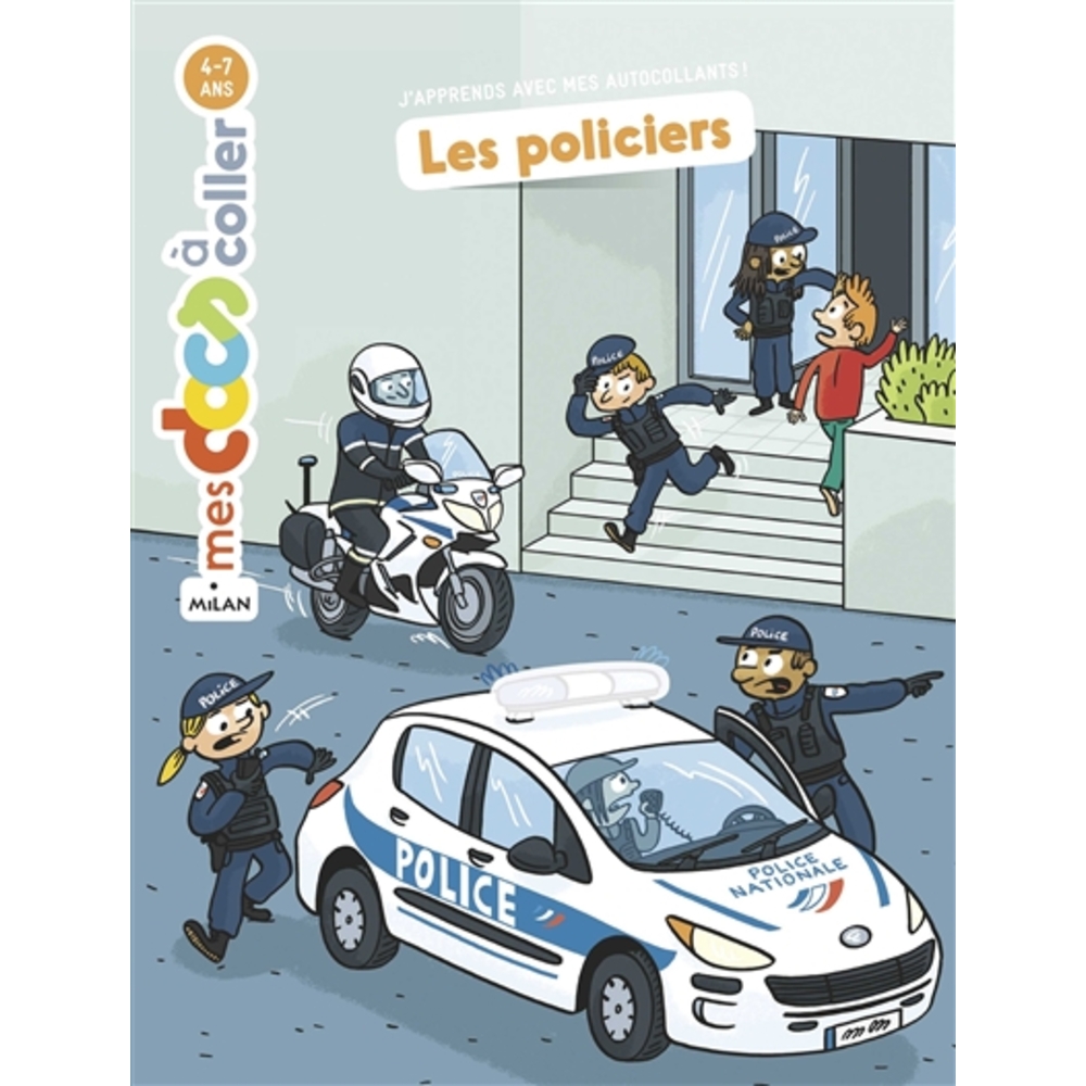 Livre Les policiers : j'apprends avec mes autocollants !
