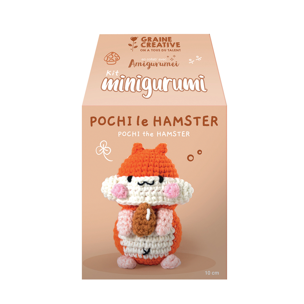 Kit crochet Minigurumi - Pochi le hamster - 10 cm