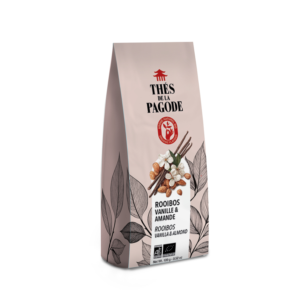 Thé Rooibos gourmand vanille amande bio 100g