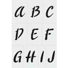 Pochoir déco alphabet 3pochoirs 20x30 cm