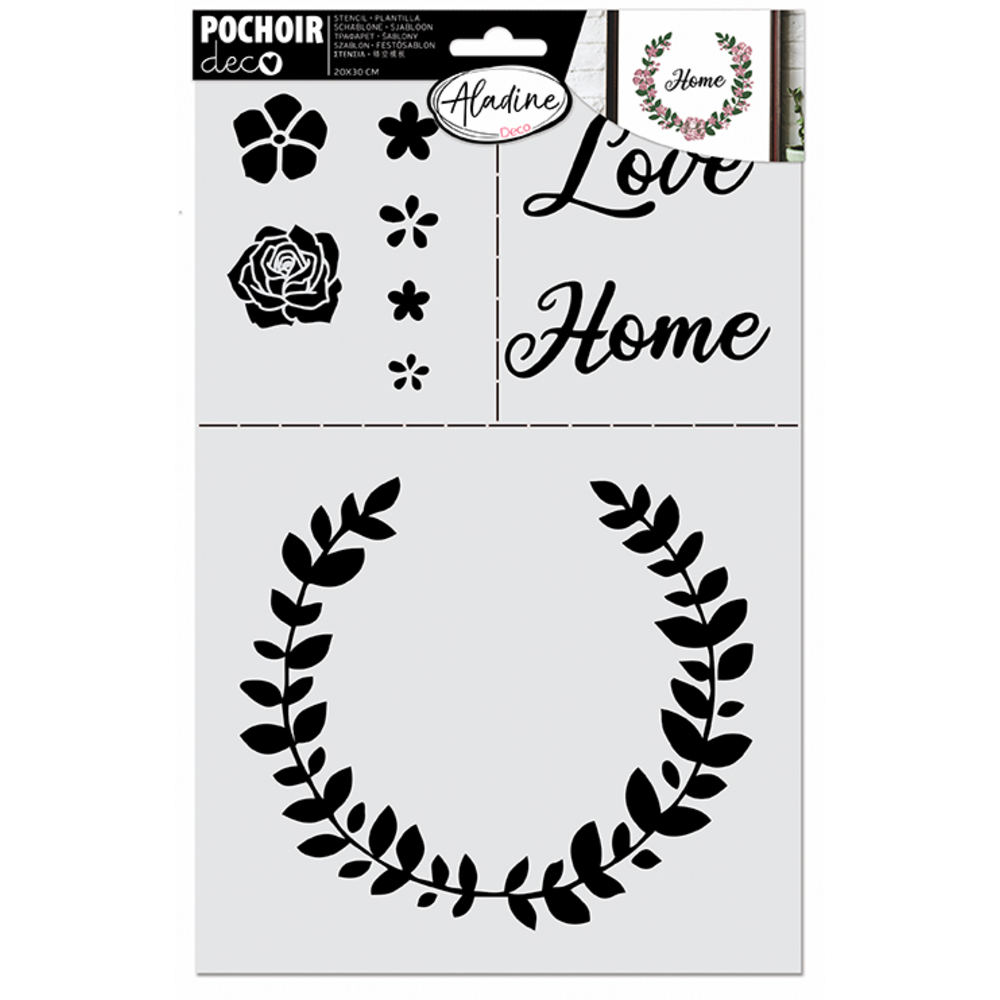 POCHOIR DECO COURONNE-(913606)