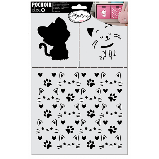 POCHOIR DECO CHAT-(913608)