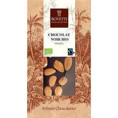 Tablette de Chocolat Noir Bio - Amandes 100g