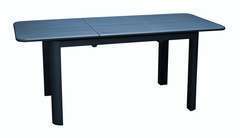  Table rectangle extensible Eos en aluminium bleue L.130x l.80.H.74cm