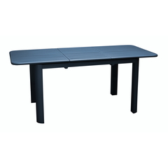  Table rectangle extensible Eos en aluminium bleue L.130x l.80.H.74cm