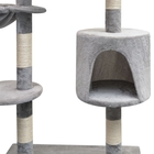 Arbre à chat avec griffoirs en sisal 125 cm gris