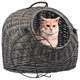 Cage de transport pour chats Gris Saule naturel - 45x35x35 cm