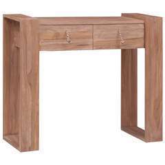 Table console Bois de teck solide - 90x35x75cm