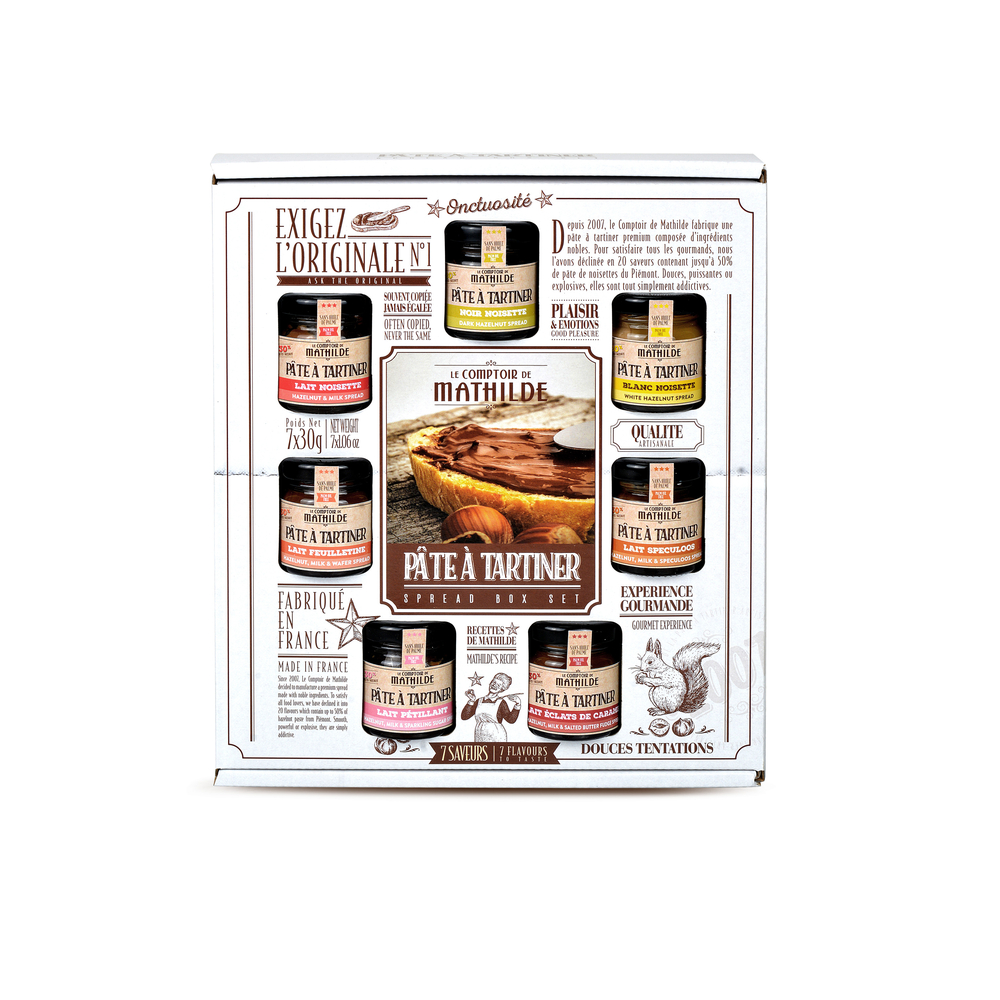 Pâte à tartiner - 7x30g saveurs - Coffret Semainier