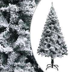 Sapin de Noël artificiel à flocons de neige Vert 150 cm PVC