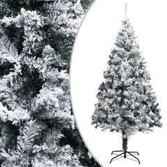 Sapin de Noël artificiel avec neige floquée Vert 180 cm PVC