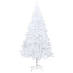 Sapin de Noël artificiel avec branches épaisses Blanc 210cm PVC