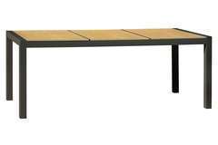 Table HELSINKI 195X90 cm fixe en céramique et aluminium - ANTHRACITE