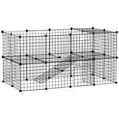 Cage enclos modulable pour petits animaux - 146L x 73l x 73H cm