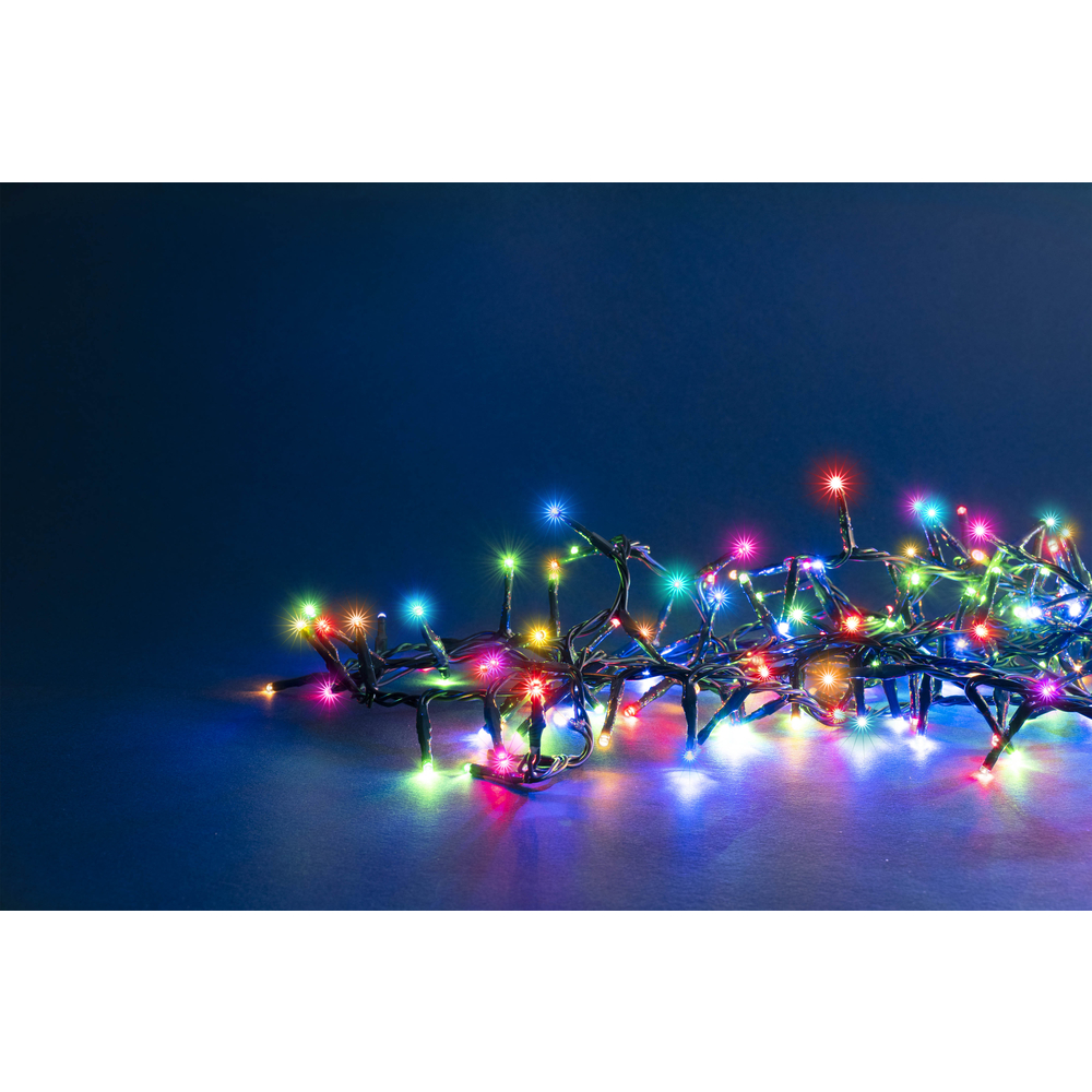 Guirlande lumineuse animée 'Flicker light' 800 led, multicolore - 18m