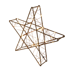 3 ETOILES METAL MICRO LED BLCH-(931745)