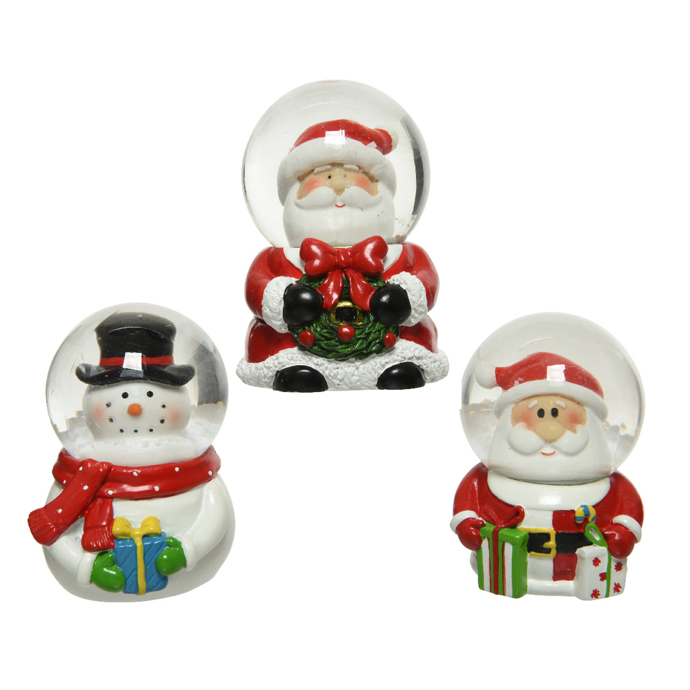 Boule de neige noel h 7,1 CM