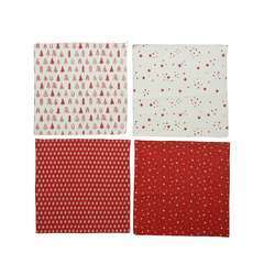 Emballage cadeau : Furoshiki rouge et blanc 60x60cm