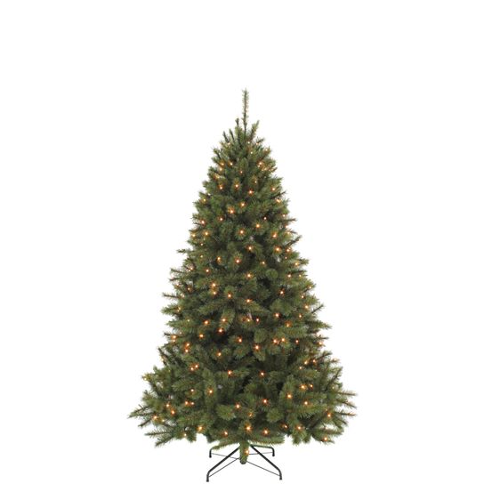 Sapin de Noël artificiel 'Bristlecone' vert pré-illuminé - 185cm