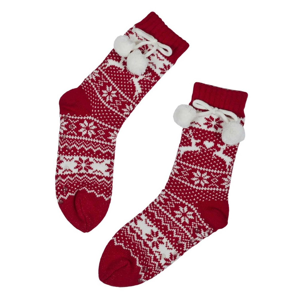 CHAUSSETTES POMPONS ADULTE-(935403)