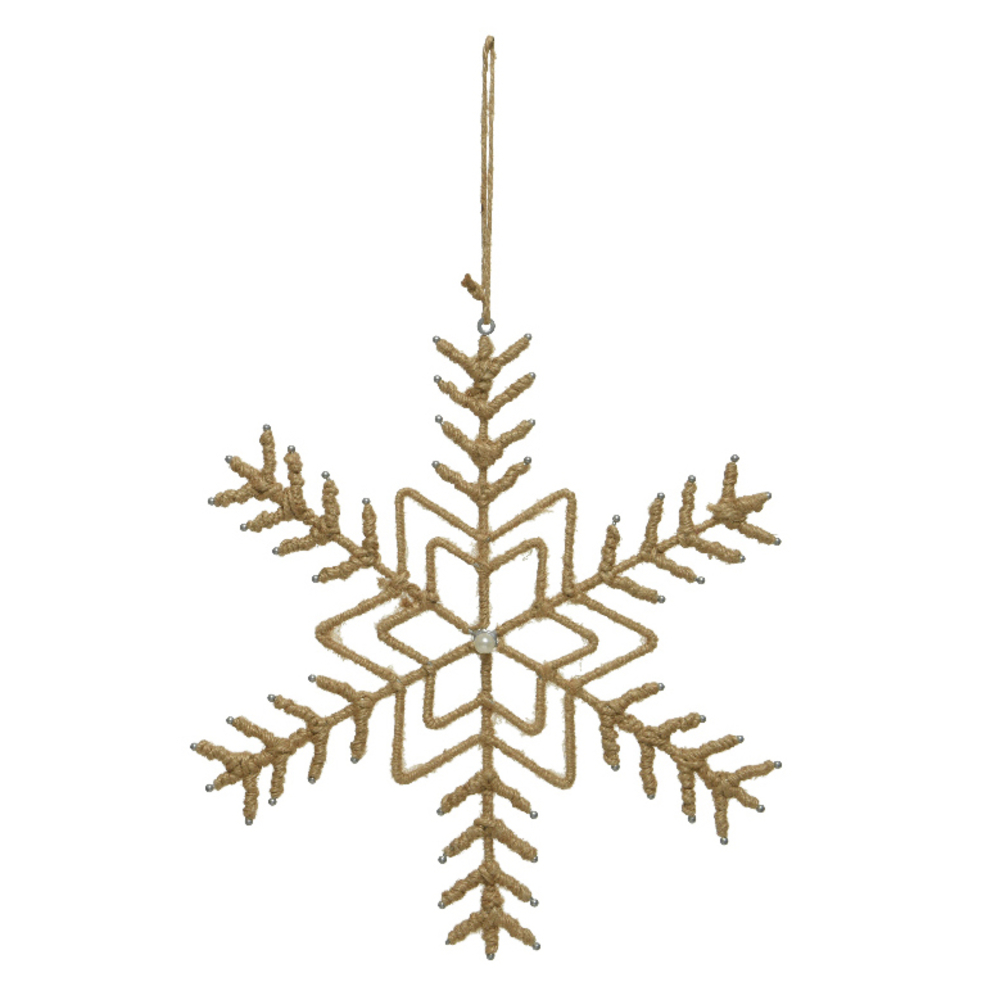 Flocon en jute Ã  suspendre