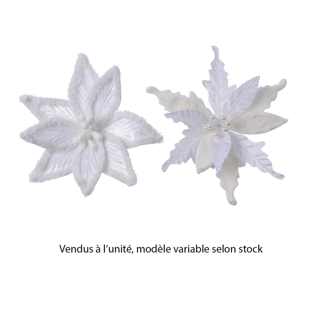 POINSETTIA CLIP 4CM BLC HIV-(935987)