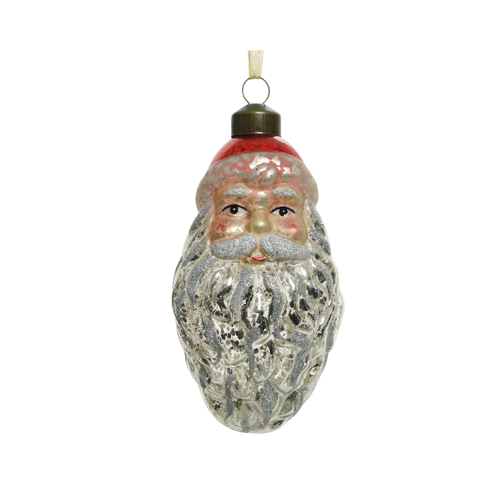 SUSP TETE PERE NOEL 12CM RGE-(936031)