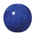 Sphère décorative Kinzo en terre cuite émaillée bleue - D.20 cm