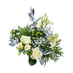 Bouquet de fleurs ''Medium blanc"