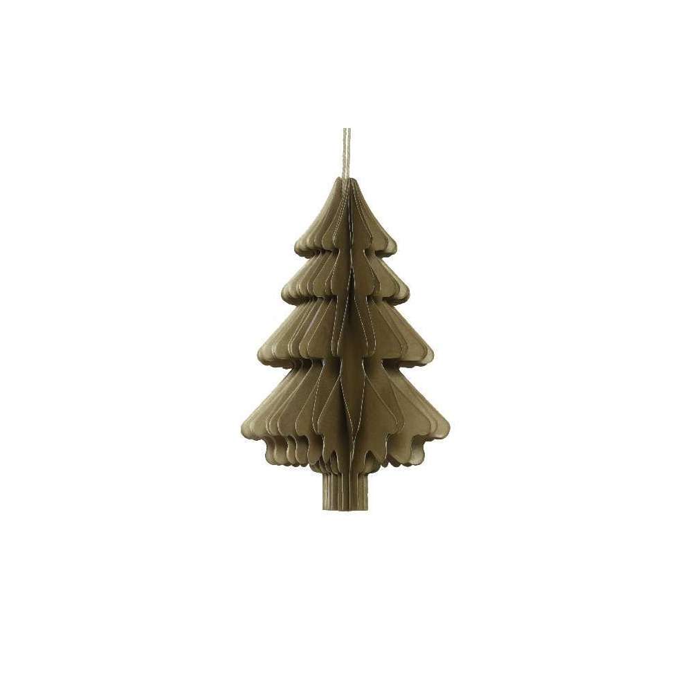 Sapin Papier A Suspendre 15 Cm Multicolor